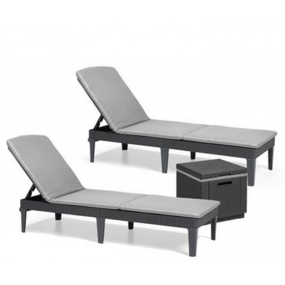 Keter sun lounger online cushions