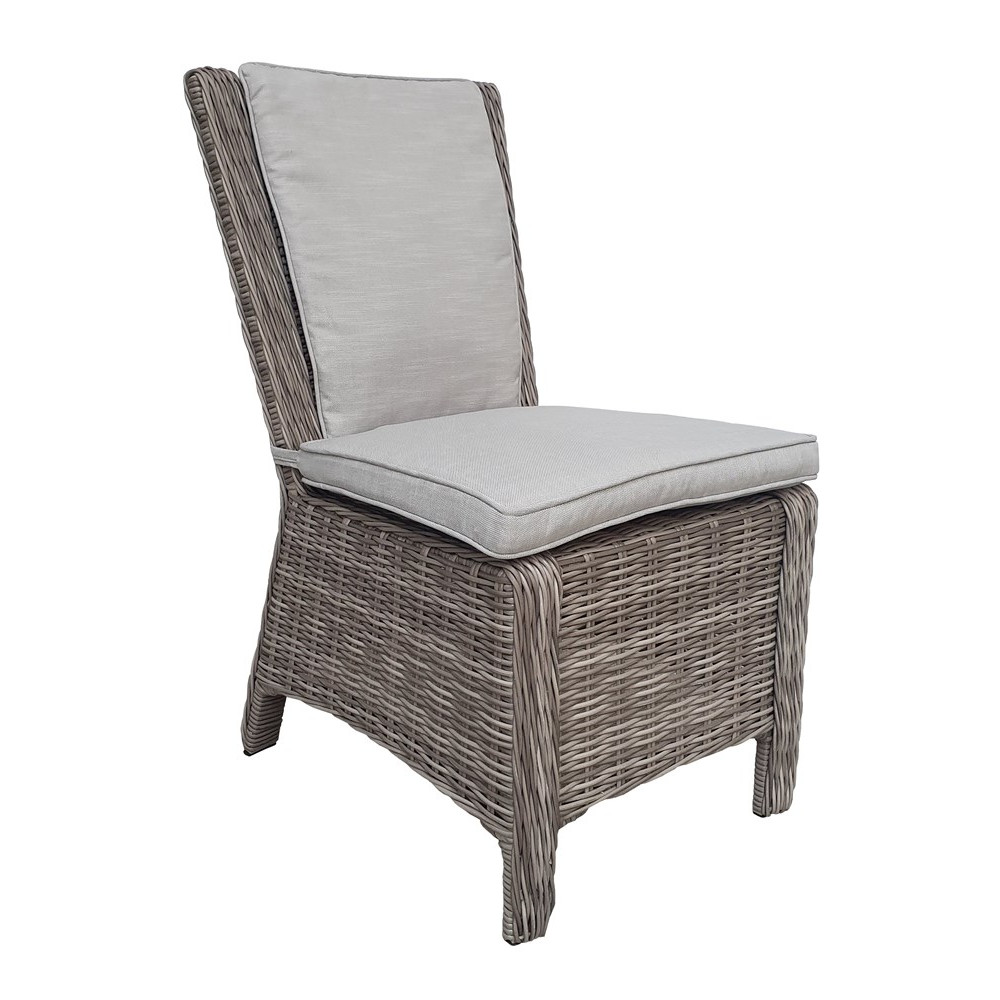 high back patio chair with ottoman