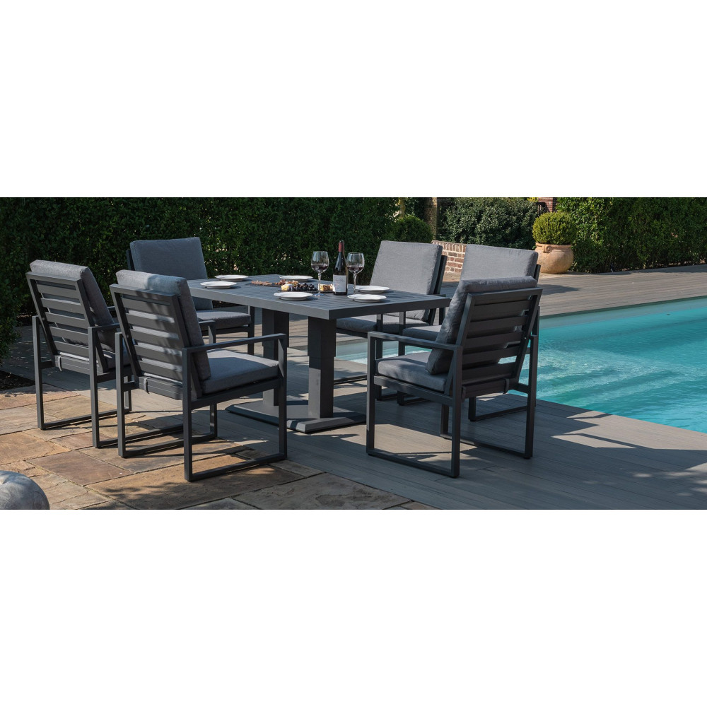 amalfi 6 seater dining set