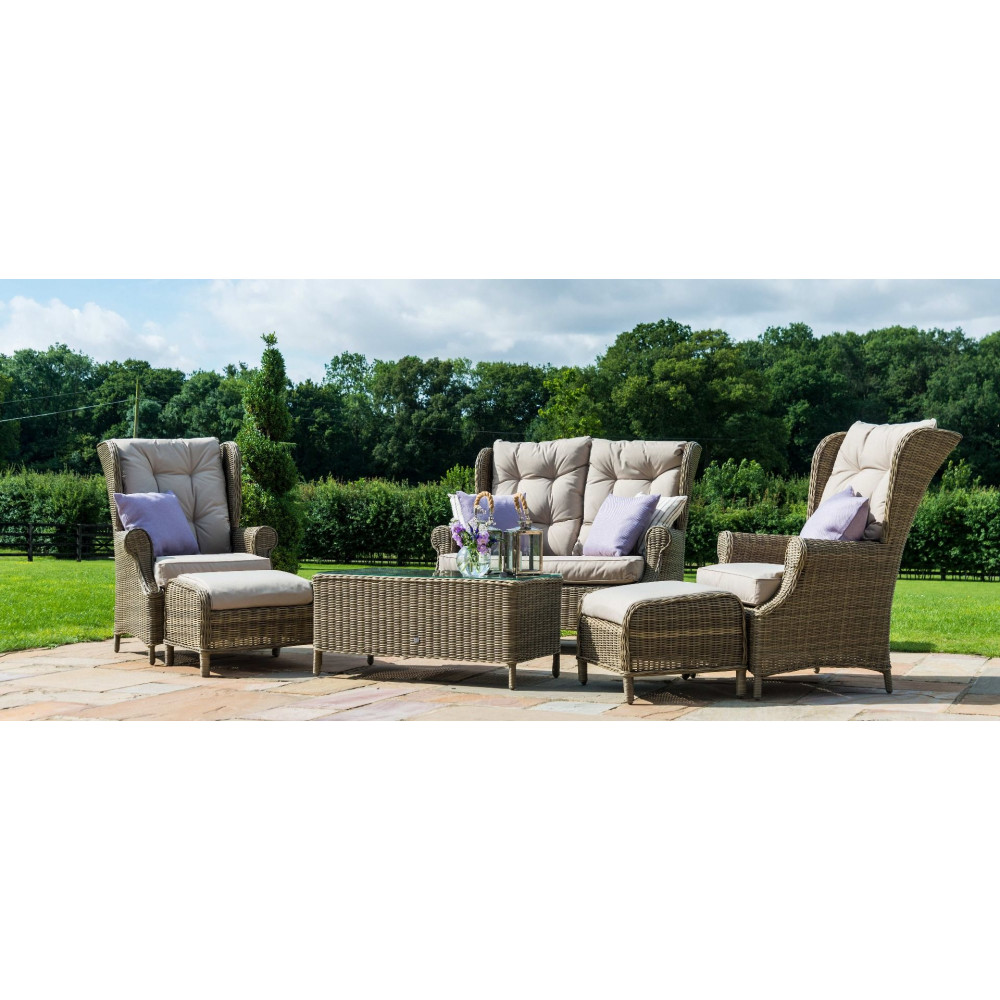 maze rattan winchester high back sofa set